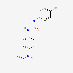 molecular formula C15H14BrN3O2 B11949073 1-(4-Acetamidophenyl)-3-(4-bromophenyl)urea CAS No. 2646-29-9