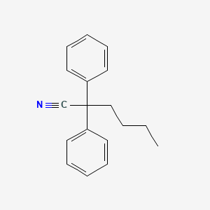 molecular formula C18H19N B11949091 2,2-Diphenylhexanenitrile CAS No. 5558-94-1