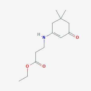 molecular formula C13H21NO3 B11949144 Ethyl 3-[(5,5-dimethyl-3-oxo-1-cyclohexen-1-yl)amino]propanoate CAS No. 90043-88-2