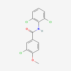 molecular formula C14H10Cl3NO2 B11949181 3-chloro-N-(2,6-dichlorophenyl)-4-methoxybenzamide CAS No. 853311-34-9