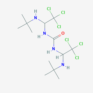 molecular formula C13H24Cl6N4O B11949273 N,N'-bis[1-(tert-butylamino)-2,2,2-trichloroethyl]urea 