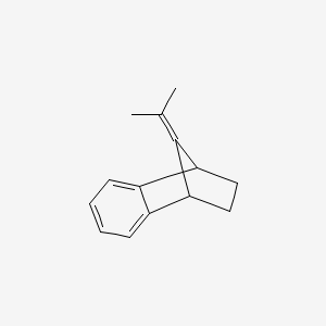 molecular formula C14H16 B11949291 Benzonorbornene, 9-isopropylidene- CAS No. 7350-77-8