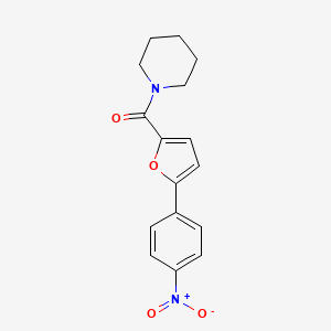 molecular formula C16H16N2O4 B1194931 [5-(4-硝基苯基)-2-呋喃基]-(1-哌啶基)甲酮 