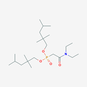 molecular formula C22H46NO4P B11949360 Bis(2,2,4-trimethylpentyl) (2-(diethylamino)-2-oxoethyl)phosphonate 