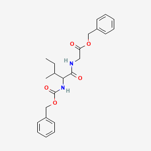 molecular formula C23H28N2O5 B11949361 Carbobenzyloxy-L-isoleucylglycine benzyl ester CAS No. 118402-78-1