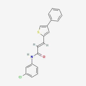 molecular formula C19H14ClNOS B11949365 N-(3-Chlorophenyl)-3-(4-phenyl-2-thienyl)-2-propenamide CAS No. 853348-15-9