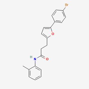 3-(5-(4-Bromophenyl)-2-furyl)-N-(2-methylphenyl)propanamide