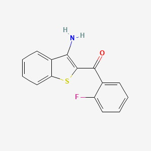 (3-Amino-1-benzothien-2-YL)(2-fluorophenyl)methanone