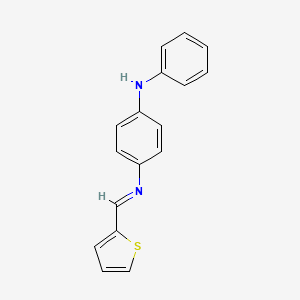 molecular formula C17H14N2S B11949485 N-Phenyl-N'-(2-thienylmethylene)-1,4-phenylenediamine CAS No. 18210-08-7