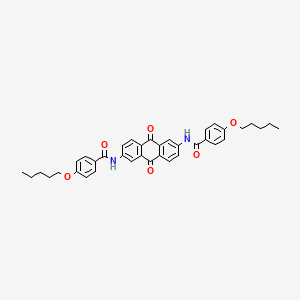 N-(9,10-Dioxo-6-((4-(pentyloxy)benzoyl)amino)-9,10-dihydro-2-anthracenyl)-4-(pentyloxy)benzamide