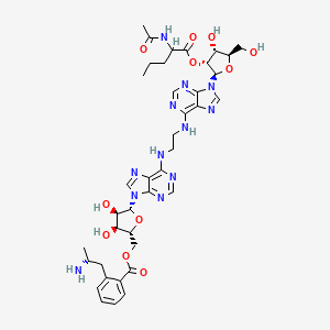 2'(3')-O-(N-Acetyl)-L-leucyl-2'(3')-O-L-phenylalanyl-(1,2-diadenosin-N(6)-yl)ethane