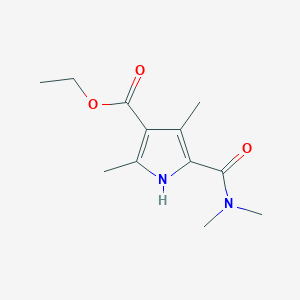 Ethyl 5-(dimethylcarbamoyl)-2,4-dimethyl-1H-pyrrole-3-carboxylate