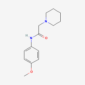 molecular formula C14H20N2O2 B11949629 1-Piperidineacetamide, N-(4-methoxyphenyl)- CAS No. 58479-93-9