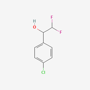 molecular formula C8H7ClF2O B11949700 1-(4-Chlorophenyl)-2,2-difluoroethanol 