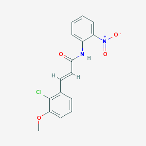 3-(2-Chloro-3-methoxyphenyl)-N-(2-nitrophenyl)-2-propenamide