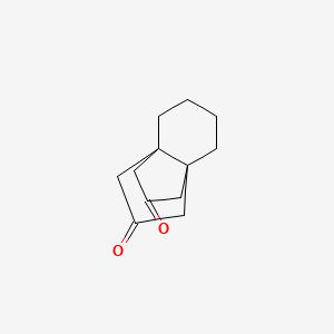 molecular formula C12H16O2 B11949783 Tricyclo[4.3.3.0.(1,6)]dodecan-8,11-dione 