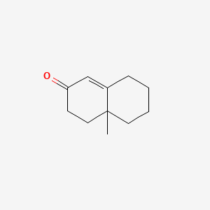 molecular formula C11H16O B11949804 4a-Methyl-4,4a,5,6,7,8-hexahydro-2(3H)-naphthalenone CAS No. 826-56-2