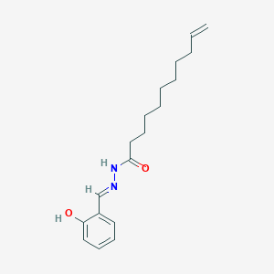 molecular formula C18H26N2O2 B11949864 N'-[(E)-(2-hydroxyphenyl)methylidene]undec-10-enehydrazide 