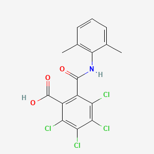 molecular formula C16H11Cl4NO3 B11949900 2,3,4,5-Tetrachloro-6-[(2,6-dimethylphenyl)carbamoyl]benzoic acid CAS No. 77106-05-9