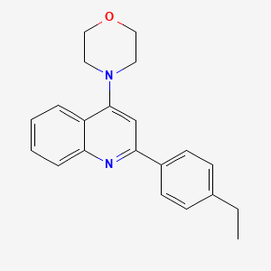 molecular formula C21H22N2O B11949938 2-(4-Ethylphenyl)-4-(4-morpholinyl)quinoline CAS No. 853328-30-0