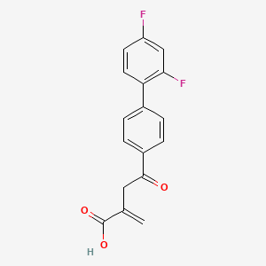 molecular formula C17H12F2O3 B11949943 4-(2',4'-Difluorobiphenyl-4-yl)-2-methylene-4-oxobutanoic acid CAS No. 161692-81-5