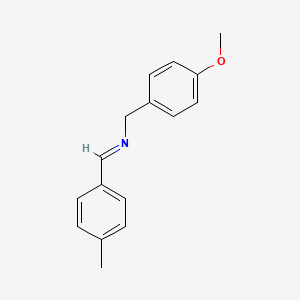 molecular formula C16H17NO B11949951 (4-Methoxybenzyl)(4-methylbenzylidene)amine CAS No. 41882-49-9