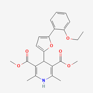 Dimethyl 4-(5-(2-ethoxyphenyl)furan-2-yl)-2,6-dimethyl-1,4-dihydropyridine-3,5-dicarboxylate