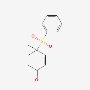 2-Cyclohexen-1-one, 4-methyl-4-(phenylsulfonyl)-