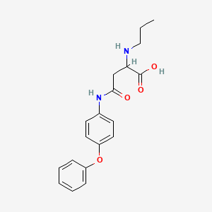 4-Oxo-4-(4-phenoxyanilino)-2-(propylamino)butanoic acid