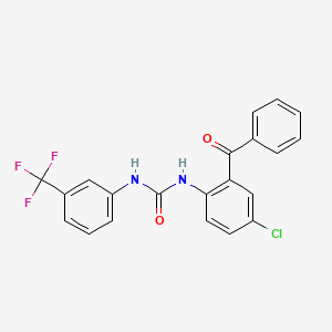 N-(2-benzoyl-4-chlorophenyl)-N'-[3-(trifluoromethyl)phenyl]urea