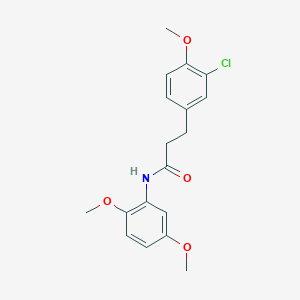 3-(3-chloro-4-methoxyphenyl)-N-(2,5-dimethoxyphenyl)propanamide