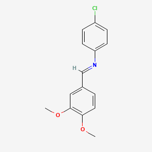 N-(4-Chlorophenyl)-3,4-dimethoxybenzenemethanimine