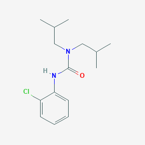 molecular formula C15H23ClN2O B11950127 Urea, N'-(2-chlorophenyl)-N,N-bis(2-methylpropyl)- CAS No. 82744-80-7