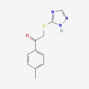 molecular formula C11H11N3OS B1195013 1-对甲苯基-2-(4H-[1,2,4]三唑-3-基硫代)-乙酮 
