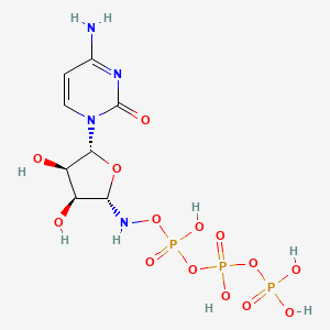 molecular formula C8H15N4O14P3 B1195016 5'-氮杂胞苷-5'-三磷酸 CAS No. 2226-74-6