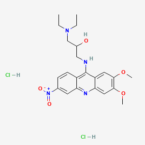 molecular formula C22H30Cl2N4O5 B1195019 Entozon CAS No. 73972-50-6
