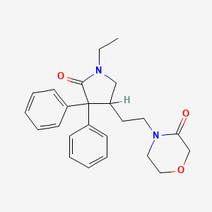 molecular formula C24H28N2O3 B1195026 2-Ketodoxapram CAS No. 42595-88-0