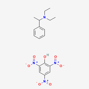 Diethyl (1-phenylethyl)amine picrate