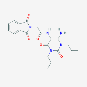 B119503 2H-Isoindole-2-acetamide,  N-(6-amino-1,2,3,4-tetrahydro-2,4-dioxo-1,3-dipropyl-5-pyrimidinyl)-1,3-d CAS No. 155930-19-1