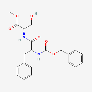 methyl (2S)-2-[((2S)-2-{[(benzyloxy)carbonyl]amino}-3-phenylpropanoyl)amino]-3-hydroxypropanoate