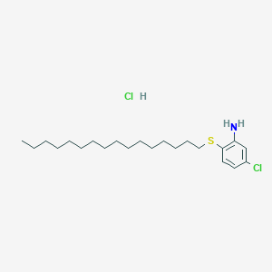 5-Chloro-2-hexadecylthioaniline hydrochloride