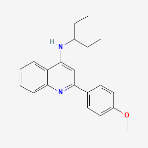 N-(1-ethylpropyl)-2-(4-methoxyphenyl)-4-quinolinamine