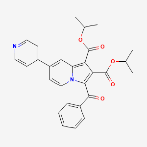 Diisopropyl 3-benzoyl-7-(4-pyridinyl)-1,2-indolizinedicarboxylate