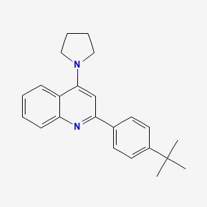 2-(4-Tert-butylphenyl)-4-(1-pyrrolidinyl)quinoline