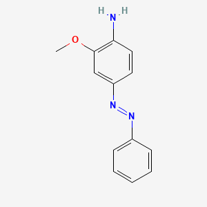 molecular formula C13H13N3O B1195087 3-Methoxy-4-aminoazobenzene CAS No. 3544-23-8