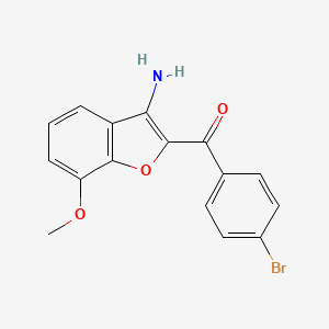 (3-Amino-7-methoxy-1-benzofuran-2-YL)(4-bromophenyl)methanone