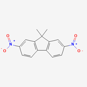 molecular formula C15H12N2O4 B11950890 9,9-Dimethyl-2,7-dinitro-9H-fluorene 