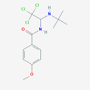 molecular formula C14H19Cl3N2O2 B11950977 N-[1-(tert-butylamino)-2,2,2-trichloroethyl]-4-methoxybenzamide 