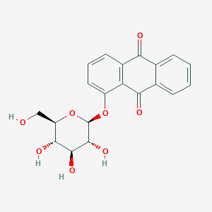 molecular formula C20H18O8 B1195100 Glucosyloxyanthraquinone 