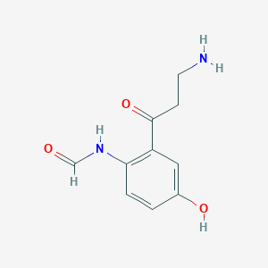 molecular formula C10H12N2O3 B1195103 甲酰基-5-羟基犬尿氨 CAS No. 958733-17-0